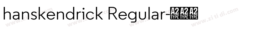 hanskendrick Regular字体转换